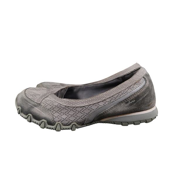 Skechers Shoes Womens 6 Slip On Relaxed Fit Biker Skim Sneaker Loafer Comfort - Picture 4 of 11